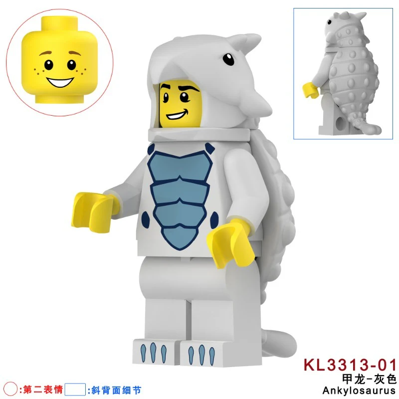 KL3310 KL3311 KL3312 KL3313 KL3314 KL3315 KL3316 Triceratops dinosaur Minifigures - Image 21