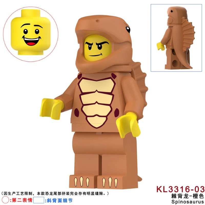 KL3310 KL3311 KL3312 KL3313 KL3314 KL3315 KL3316 Triceratops dinosaur Minifigures - Image 41