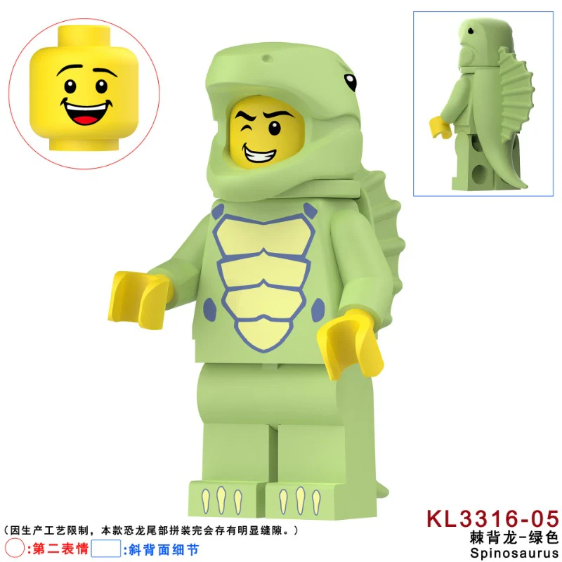 KL3310 KL3311 KL3312 KL3313 KL3314 KL3315 KL3316 Triceratops dinosaur Minifigures - Image 43