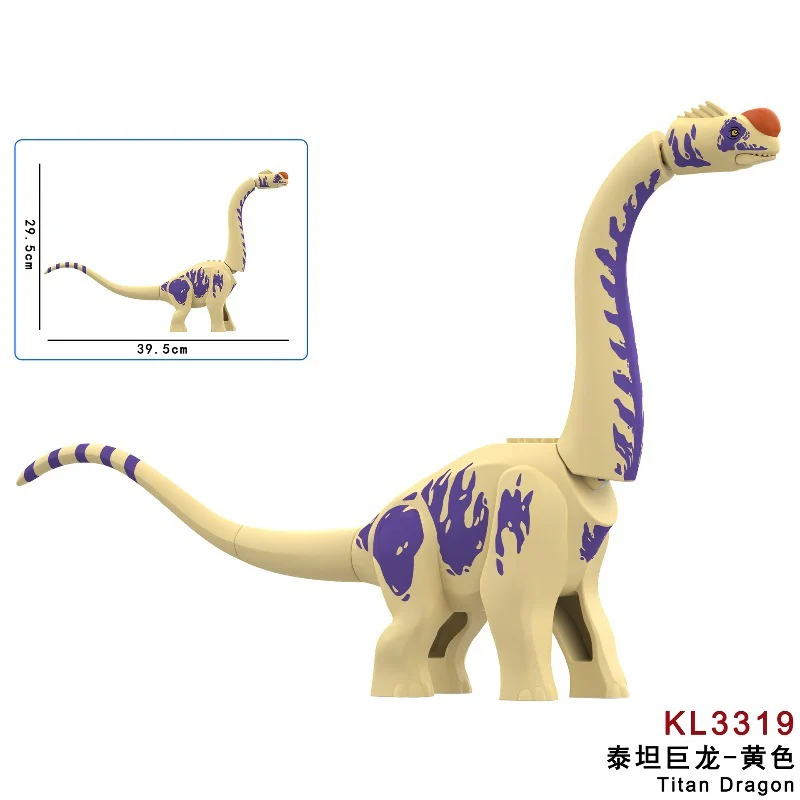 KL3319-KL3323 Titanosaurus Jurassic World Brachiosaurus Dinosaur Minifigures - Image 2