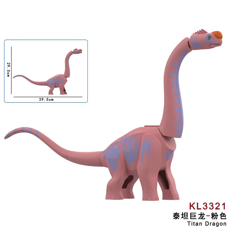KL3319-KL3323 Titanosaurus Jurassic World Brachiosaurus Dinosaur Minifigures - Image 4
