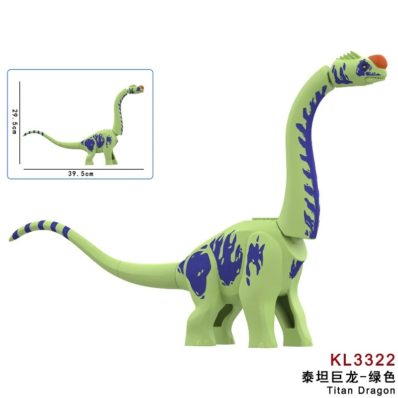 KL3319-KL3323 Titanosaurus Jurassic World Brachiosaurus Dinosaur Minifigures - Image 5