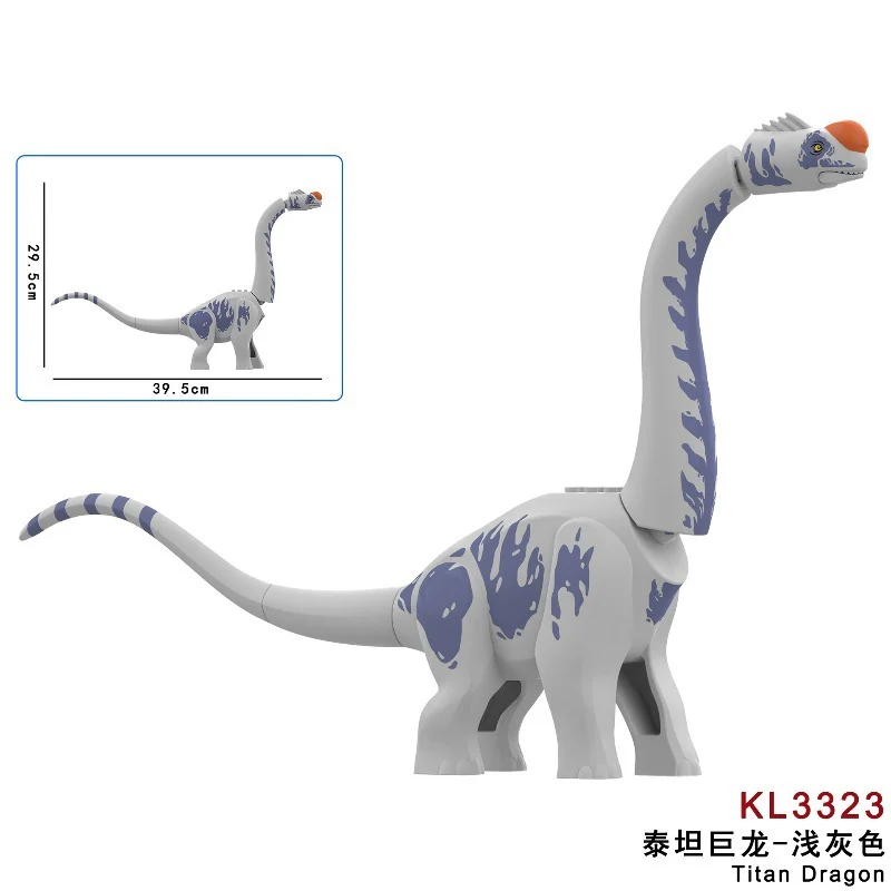KL3319-KL3323 Titanosaurus Jurassic World Brachiosaurus Dinosaur Minifigures - Image 6
