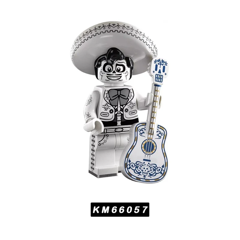 KM66057-KM66064 Cartoon  Series Stitch, Big White, Pinocchio, Miguel, Mulan Minifigures - Image 2