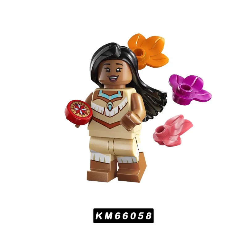 KM66057-KM66064 Cartoon  Series Stitch, Big White, Pinocchio, Miguel, Mulan Minifigures - Image 3
