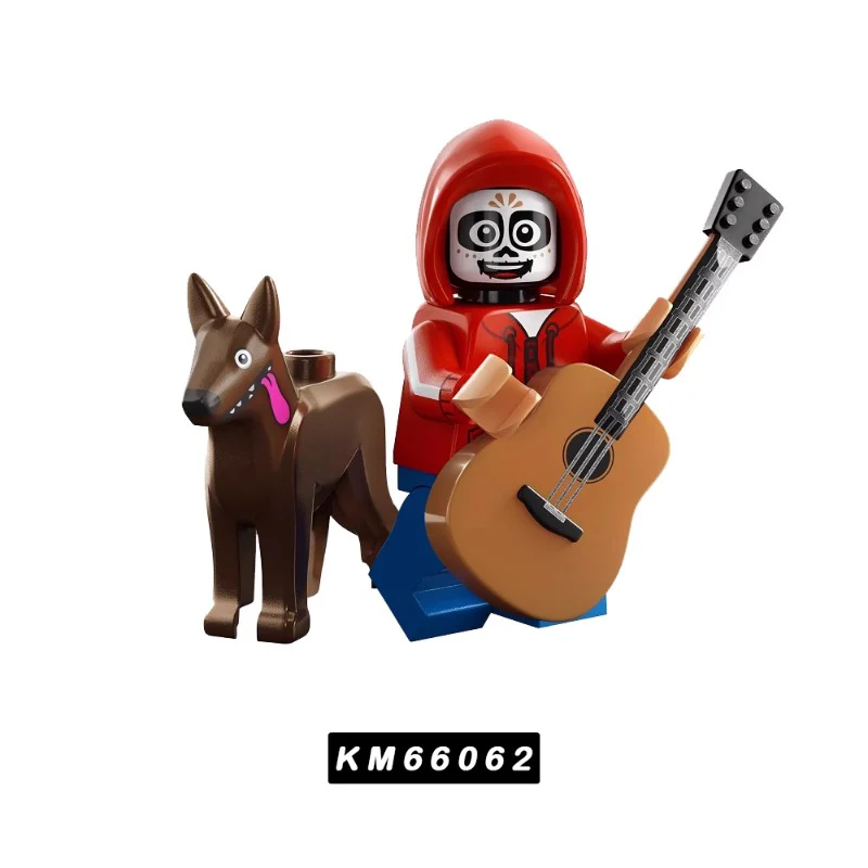 KM66057-KM66064 Cartoon  Series Stitch, Big White, Pinocchio, Miguel, Mulan Minifigures - Image 7
