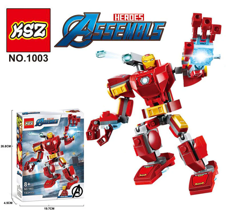 KSZ1003 KSZ1004 KSZ1005 KSZ1012 KSZ1013 KSZ1014 Marvel Super heroes Series Minifigures - Image 3