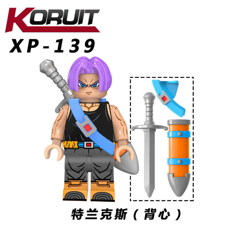 KT1020 Dragon Ball Monkey King Trunks Minifigures - Image 2