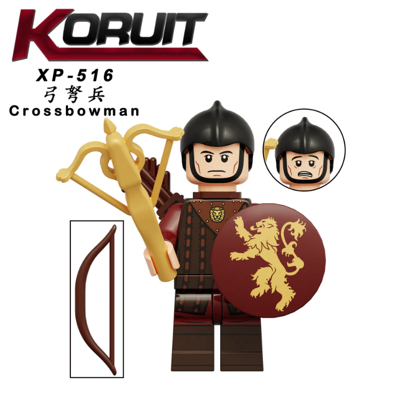 KT1068 Medieval Roman Soldiers Series Crossbowmen Minifigures - Image 2