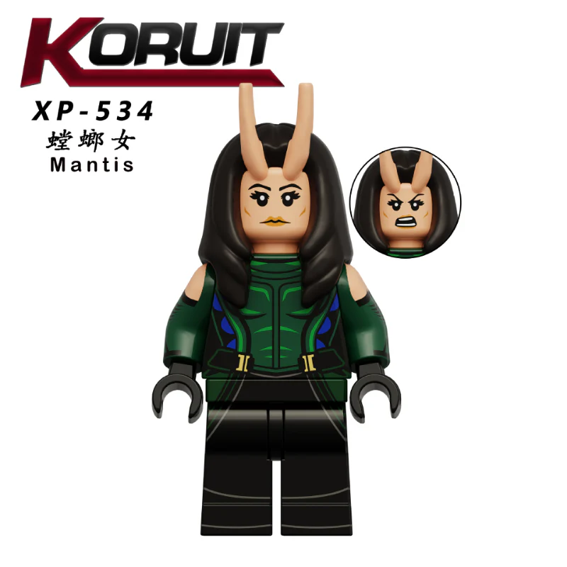 KT1070 Superhero Series Drax Adam Mantis Groot Minifigures - Image 4
