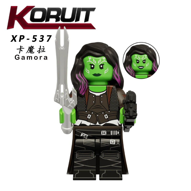 KT1070 Superhero Series Drax Adam Mantis Groot Minifigures - Image 7