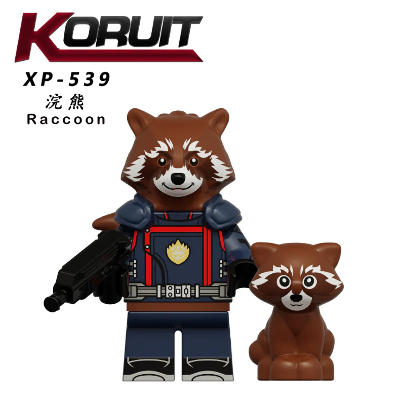 KT1070 Superhero Series Drax Adam Mantis Groot Minifigures - Image 9