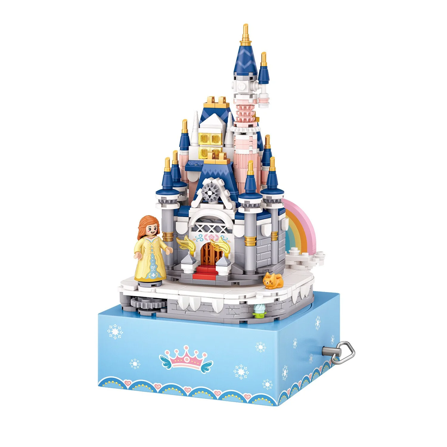 531pcs LOZ 1220  Castle Music Box cherry blossom(mini bricks) MINI Bricks - Image 3