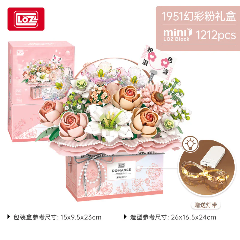 LOZ Hand-held bouquet gift box series MINI Bricks - Image 6