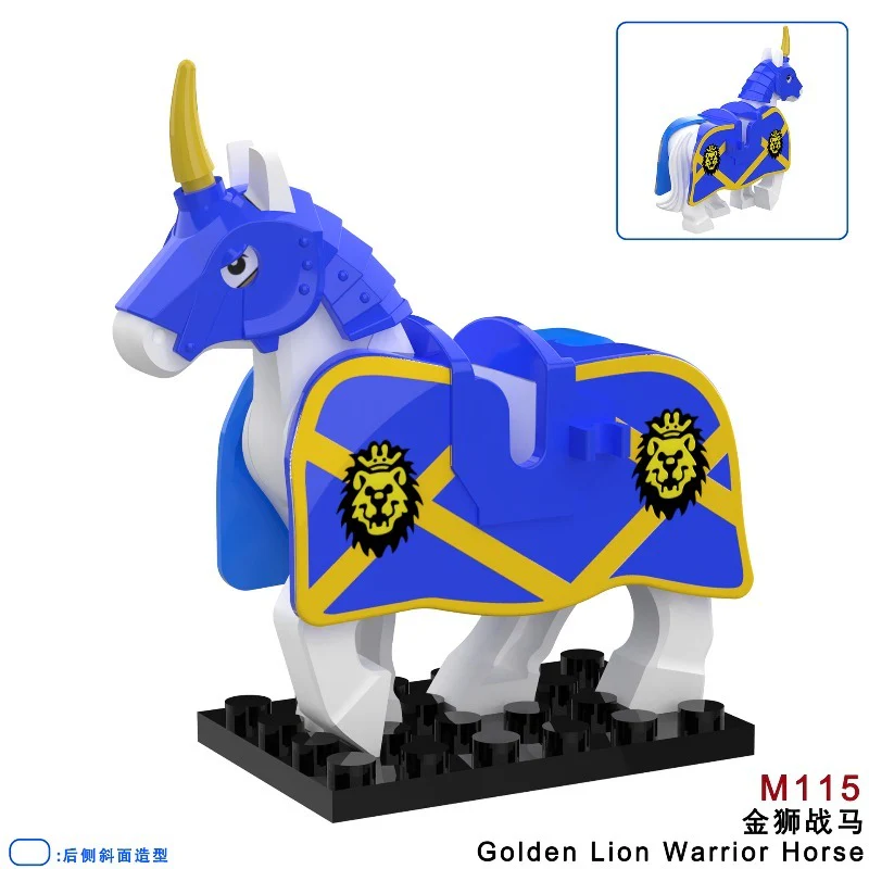 M115-120 Medieval series ancient scorpion mount armored warhorse Minifigures - Image 2