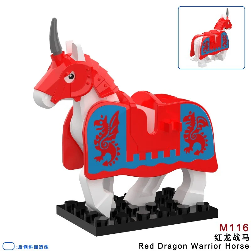 M115-120 Medieval series ancient scorpion mount armored warhorse Minifigures - Image 3