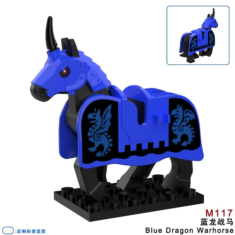 M115-120 Medieval series ancient scorpion mount armored warhorse Minifigures - Image 4