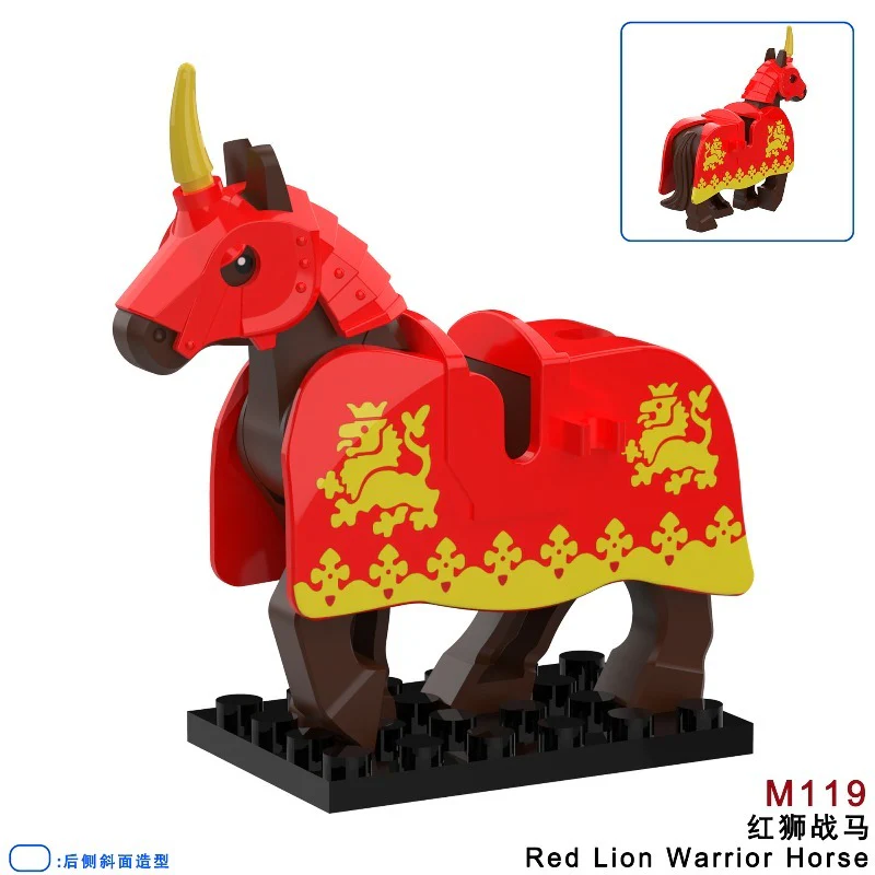 M115-120 Medieval series ancient scorpion mount armored warhorse Minifigures - Image 6