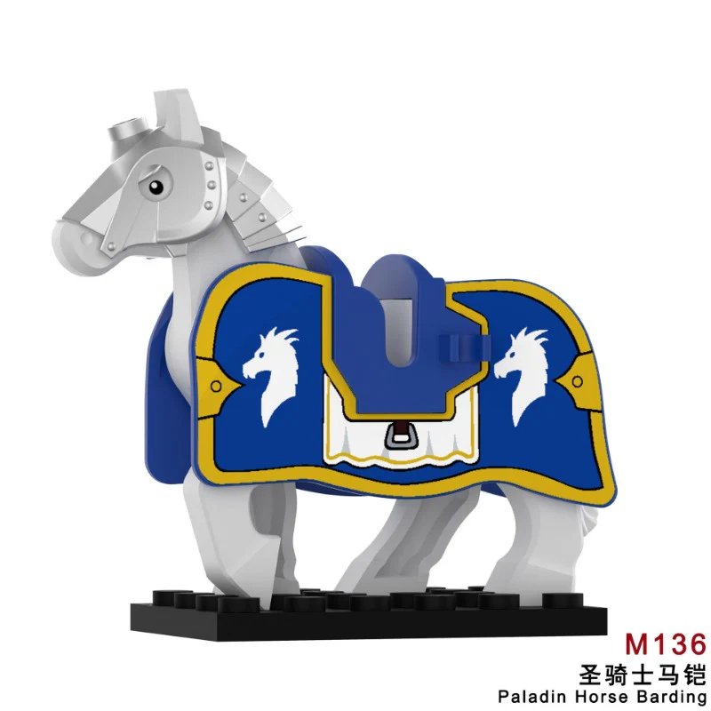 M135-140 Medieval Castle Series War Horse Mounts Minifigures - Image 3