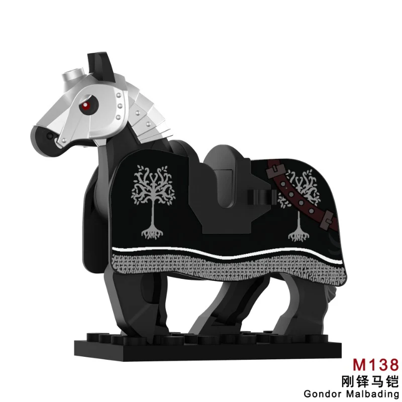 M135-140 Medieval Castle Series War Horse Mounts Minifigures - Image 5