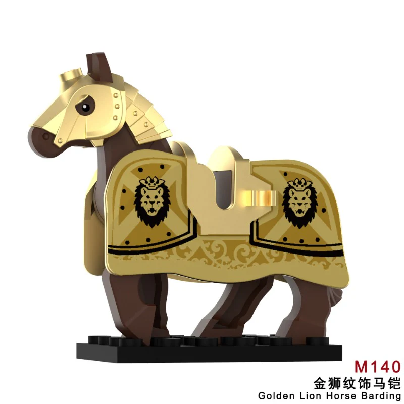 M135-140 Medieval Castle Series War Horse Mounts Minifigures - Image 7