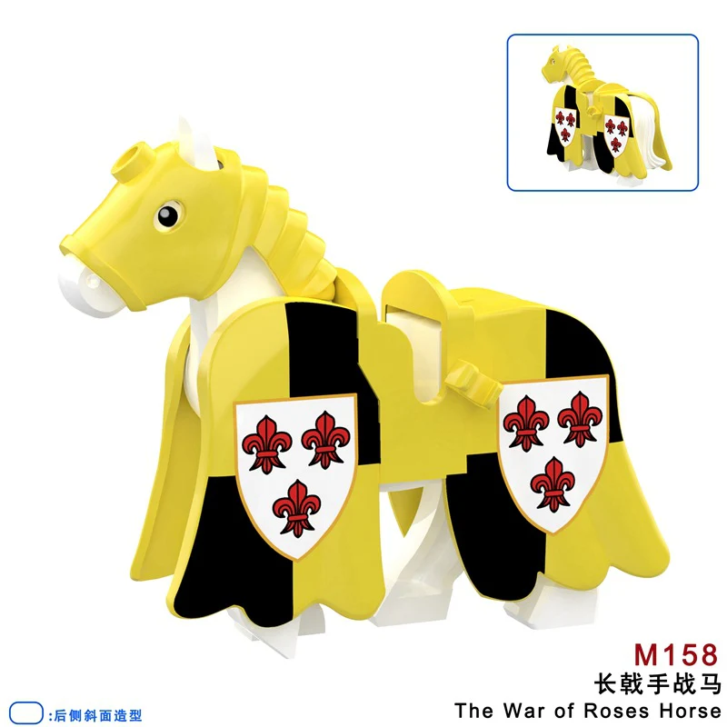 M157-162 Medieval War of the Roses War Horse Minifigures - Image 15
