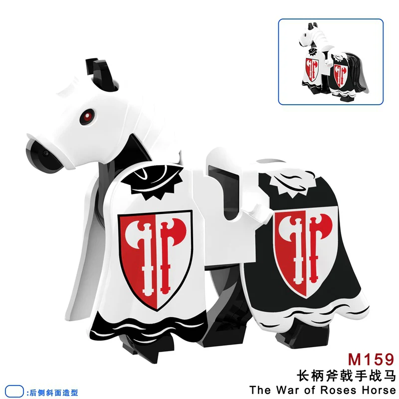 M157-162 Medieval War of the Roses War Horse Minifigures - Image 16