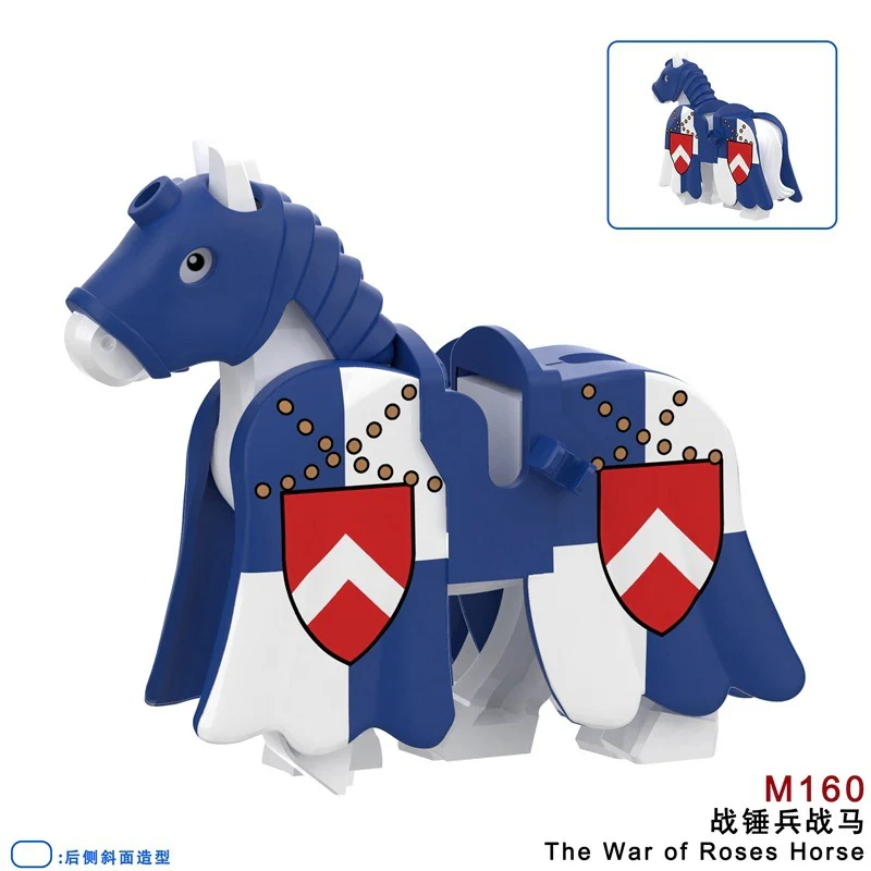 M157-162 Medieval War of the Roses War Horse Minifigures - Image 5