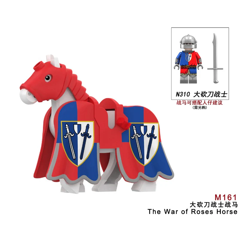 M157-162 Medieval War of the Roses War Horse Minifigures - Image 8