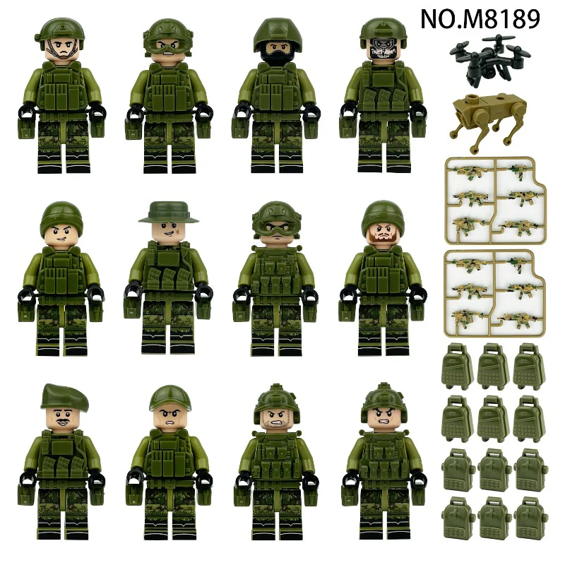 M1818 M8086 M8189 Russian field unit minifigures - Image 2