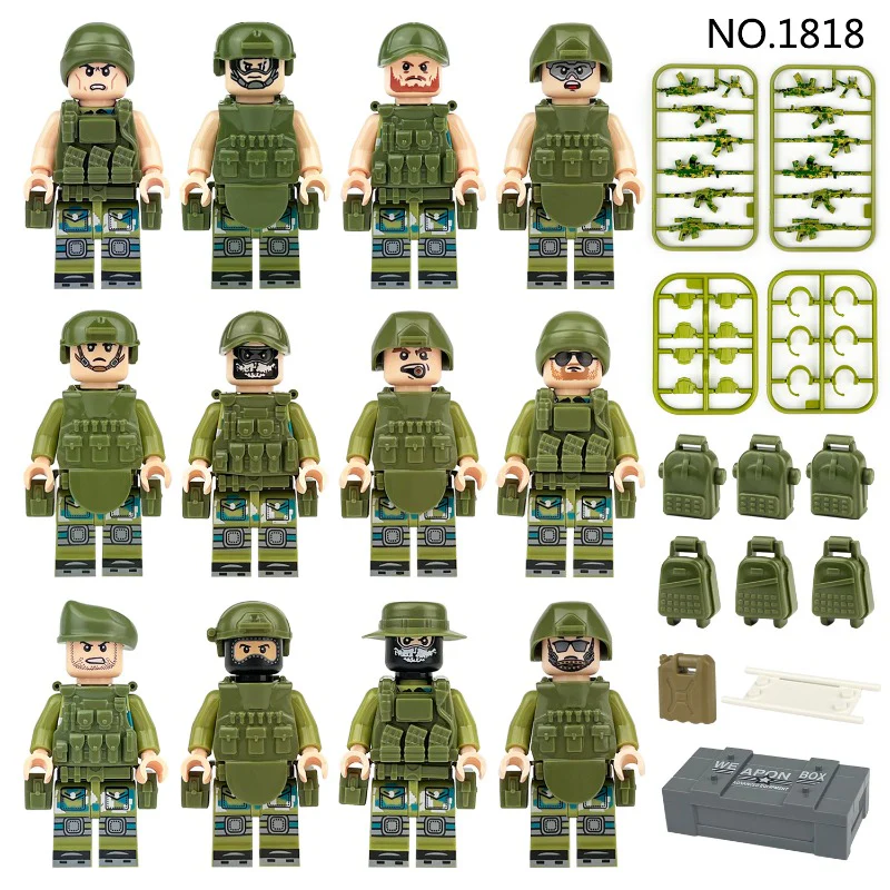 M1818 M8086 M8189 Russian field unit minifigures - Image 8
