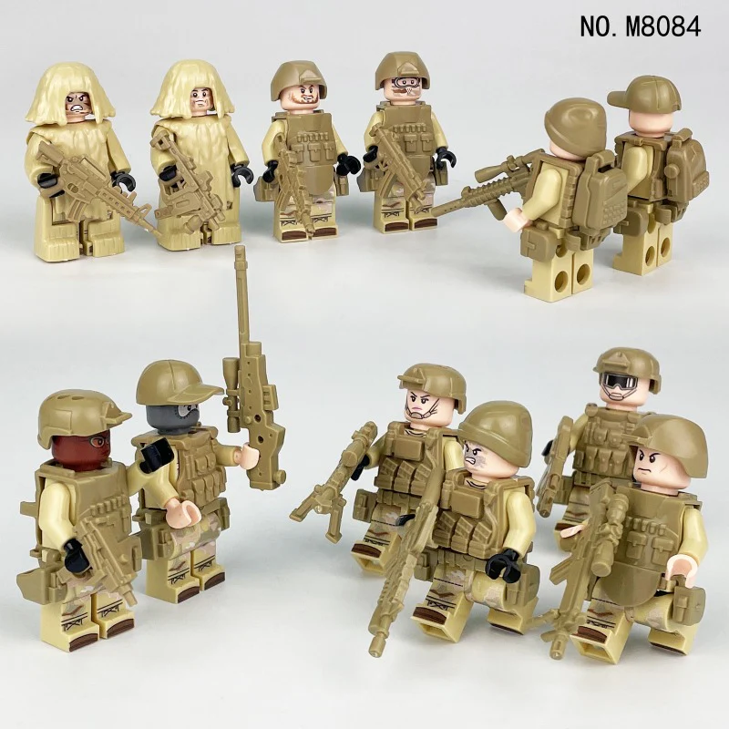 M8019 M8019-1 M8085 M8084 Special Police of Counter-Terrorism Force Minifigures - Image 13