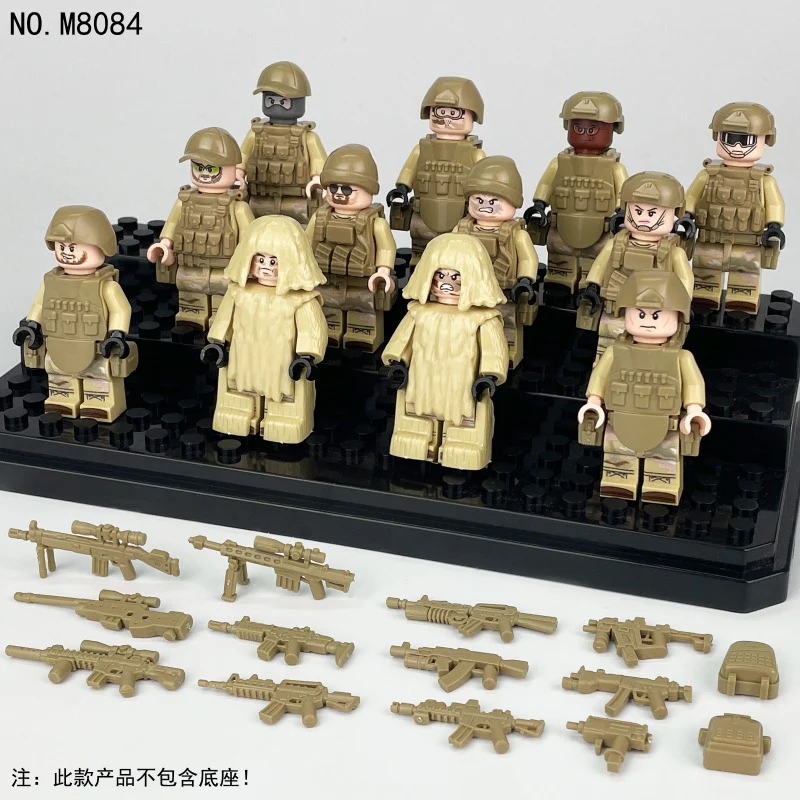 M8019 M8019-1 M8085 M8084 Special Police of Counter-Terrorism Force Minifigures - Image 14