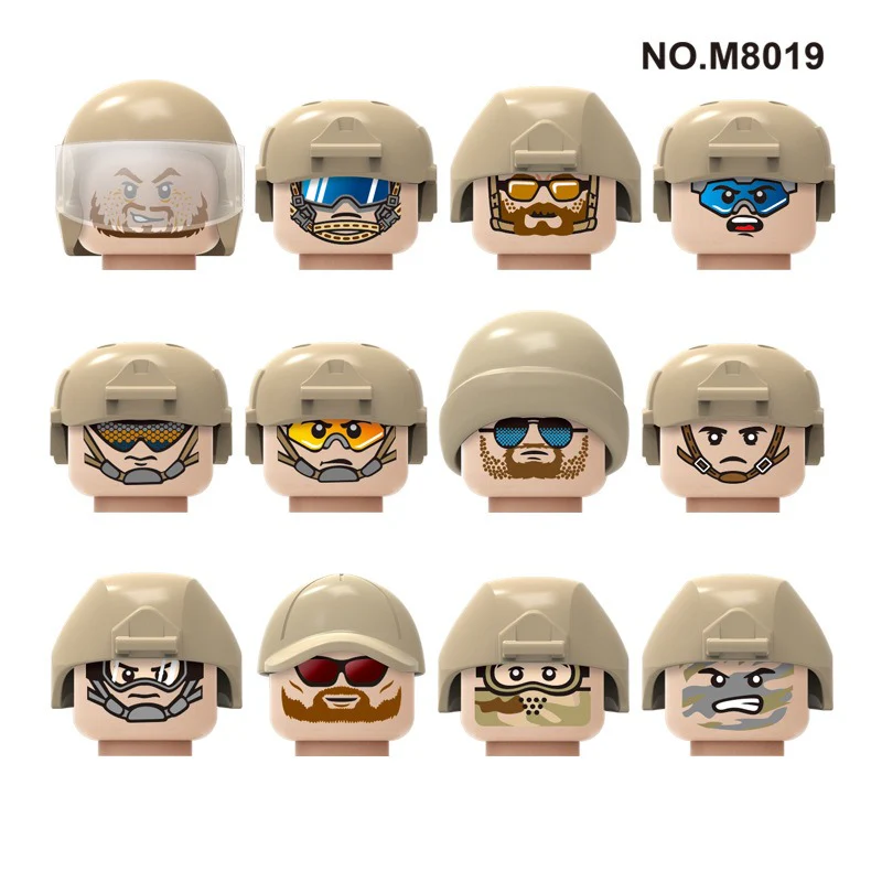 M8019 M8019-1 M8085 M8084 Special Police of Counter-Terrorism Force Minifigures - Image 5