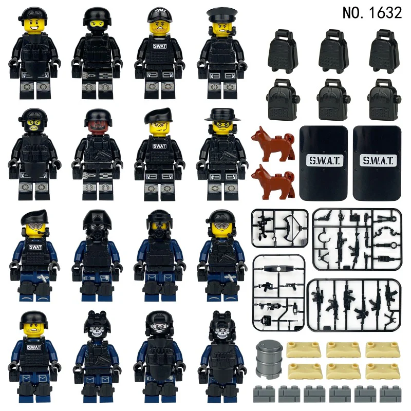M8022-M1632 Ranger Force military camouflage special forces Minifigures - Image 5
