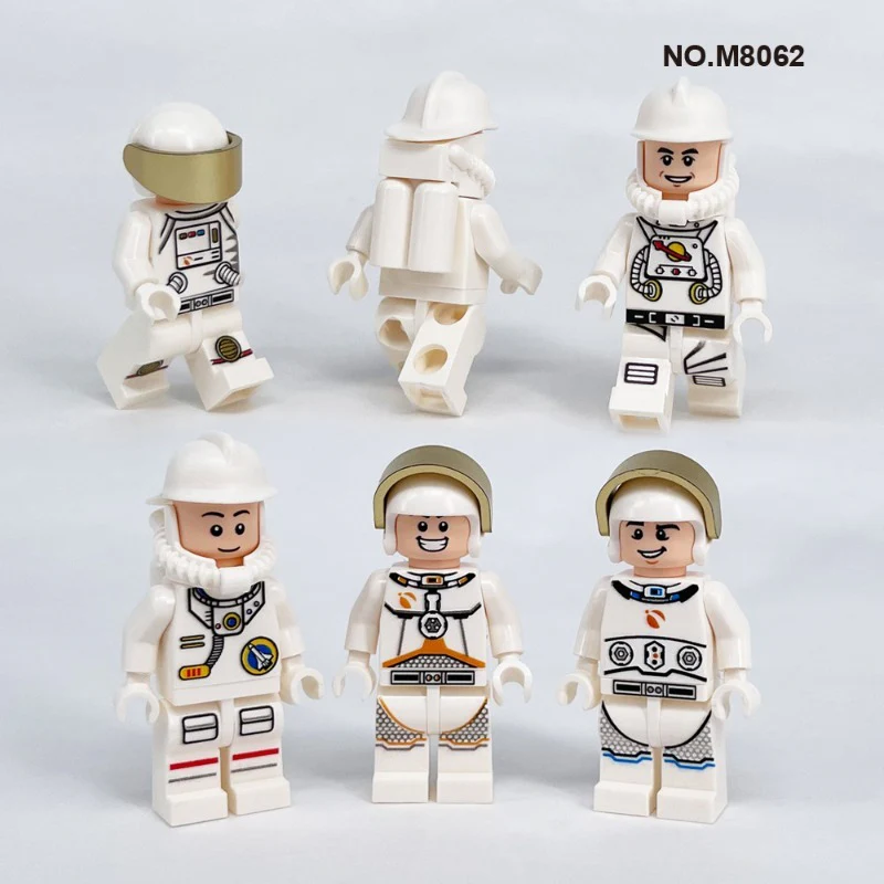 M8062 M8024 M1814 Astronaut Space Design Minifigures - Image 2
