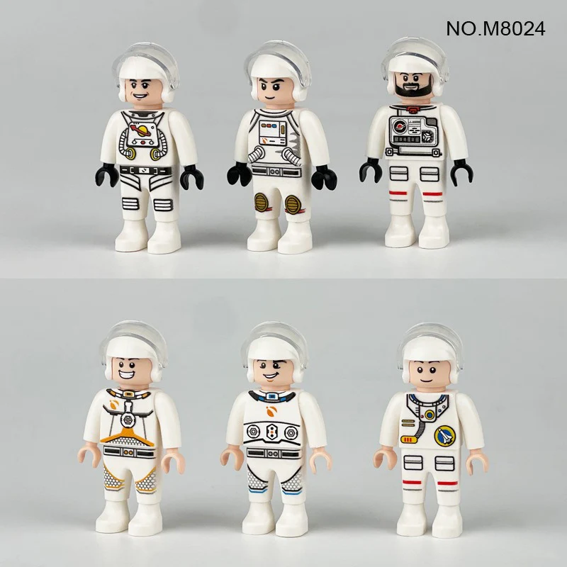M8062 M8024 M1814 Astronaut Space Design Minifigures - Image 3