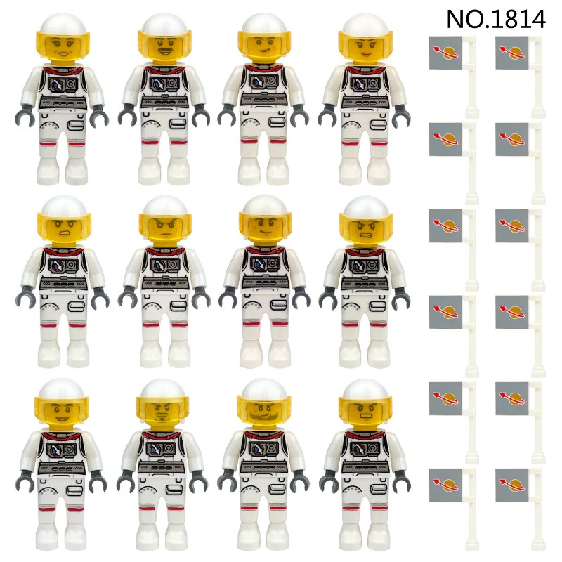 M8062 M8024 M1814 Astronaut Space Design Minifigures - Image 4