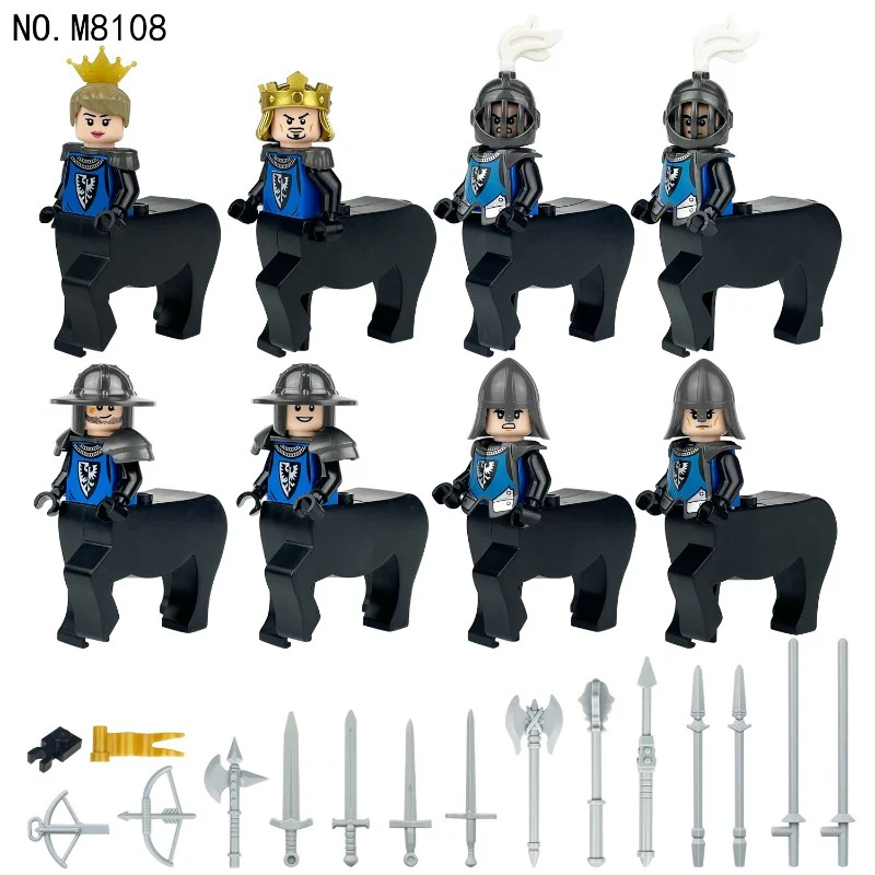 M8108-M8109-M8110-M8111 Medieval Ancient Rome Series Knight Military Castle Minifigures - Image 6