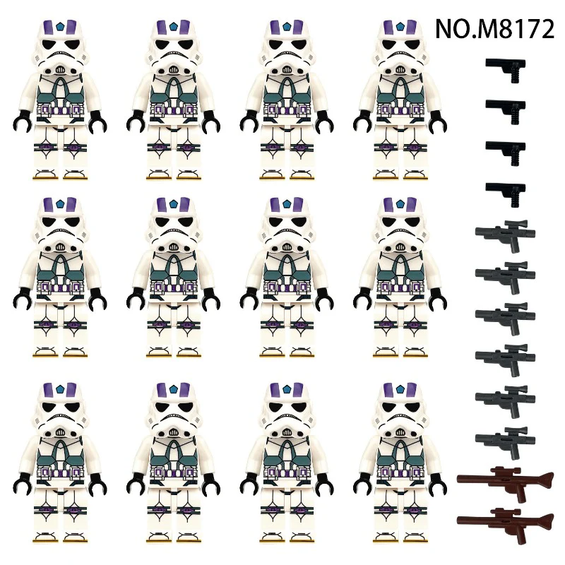 M8117 M8172 Star Wars Clone Trooper Weapon Minifigures - Image 2