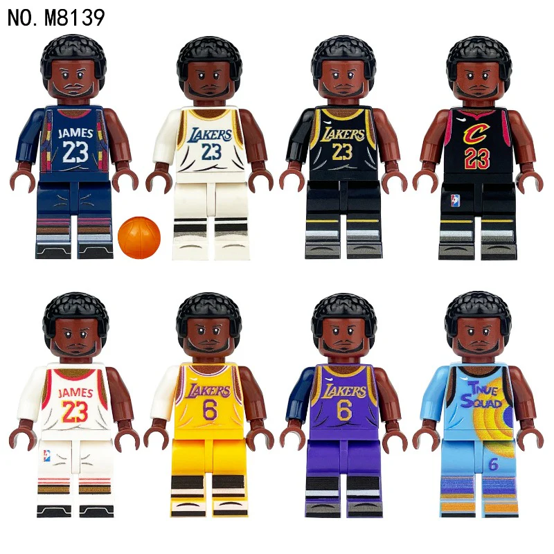M8139 M8090 M1610 M8070 James Basketball Sports Minifigures - Image 2