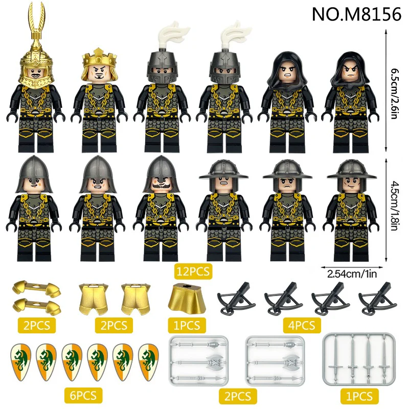 M8141 M8142 M8143 M8144 M8149 M8154 M8156 M8155 Medieval series of knights Minifigures - Image 14