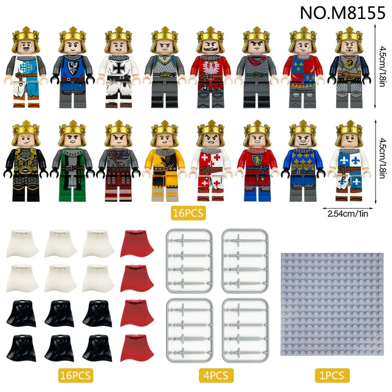 M8141 M8142 M8143 M8144 M8149 M8154 M8156 M8155 Medieval series of knights Minifigures - Image 17