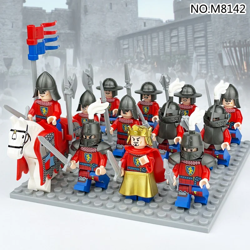 M8141 M8142 M8143 M8144 M8149 M8154 M8156 M8155 Medieval series of knights Minifigures - Image 3