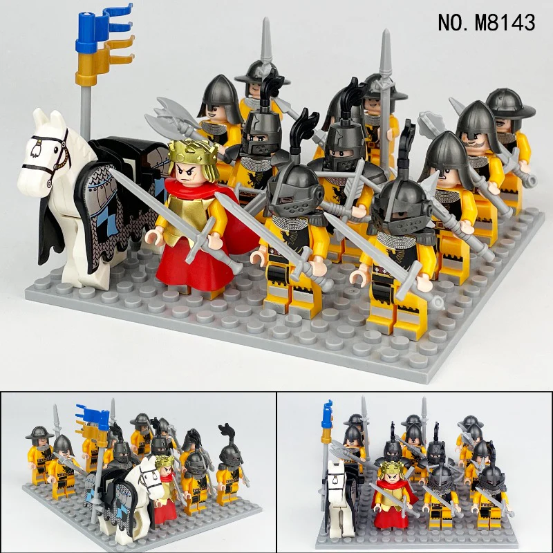 M8141 M8142 M8143 M8144 M8149 M8154 M8156 M8155 Medieval series of knights Minifigures - Image 5