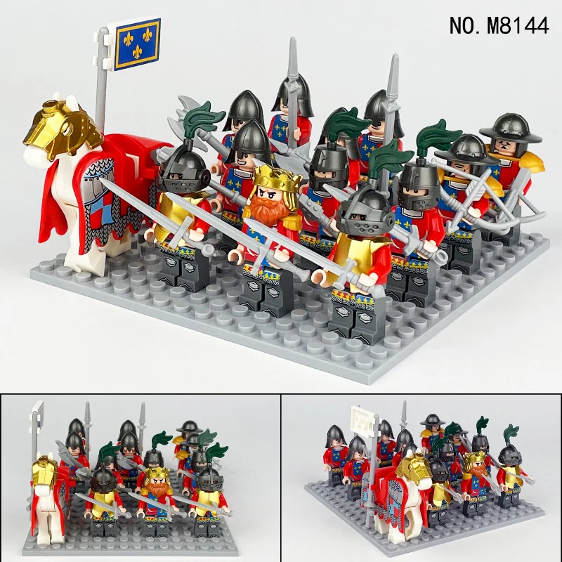 M8141 M8142 M8143 M8144 M8149 M8154 M8156 M8155 Medieval series of knights Minifigures - Image 7
