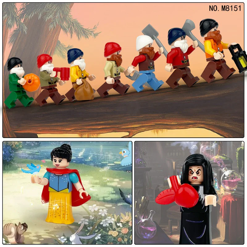 M8151 Snow White and the Seven Dwarfs Minifigures - Image 2