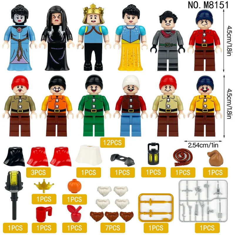 M8151 Snow White and the Seven Dwarfs Minifigures - Image 3
