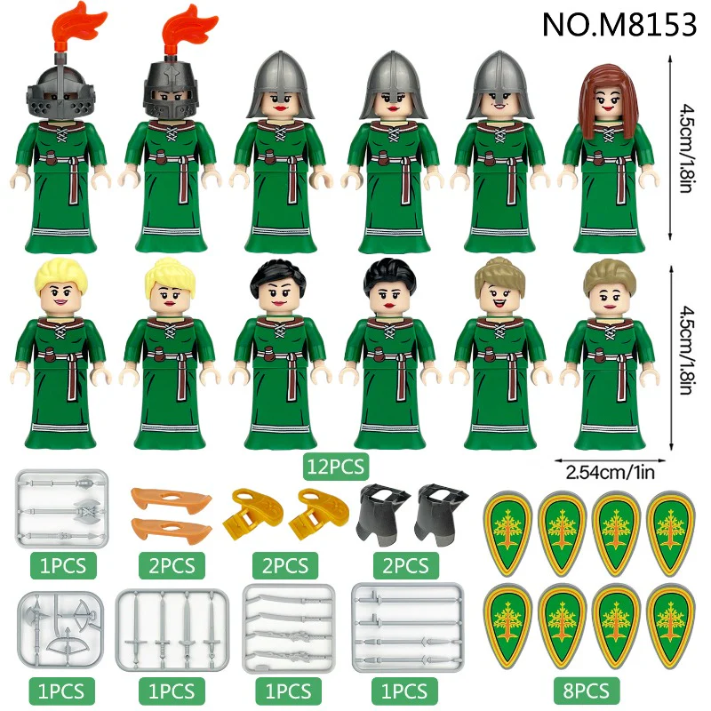 M8153 Forest Elf Hunter Minifigures - Image 2