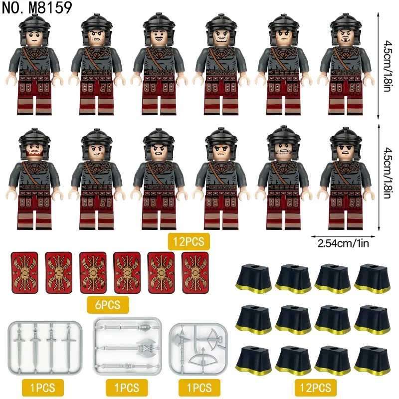 M8159 M8174 Roman Warriors Minifigures - Image 4